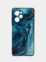 Тёмно-бирюзовый чехол для Xiaomi Poco X5 Pro 5G (Сяоми Поко Х5 Про 5 Джи), с принтом, с рисунком