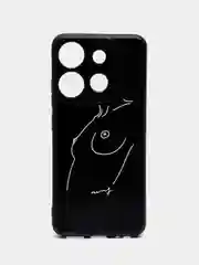 Бежевый меланж силиконовый чехол для Tecno Spark Go 2023 / Pop 7 Pro / Pop 7 (Техно Спарк Го 2022 / Поп 7 Про), с принтом, рисунком
