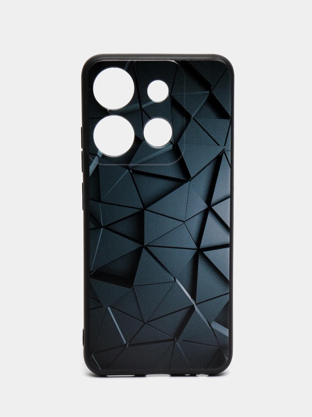Тёмно-серый силиконовый чехол для Tecno Spark Go 2023 / Pop 7 Pro / Pop 7 (Техно Спарк Го 2022 / Поп 7 Про), с принтом, рисунком