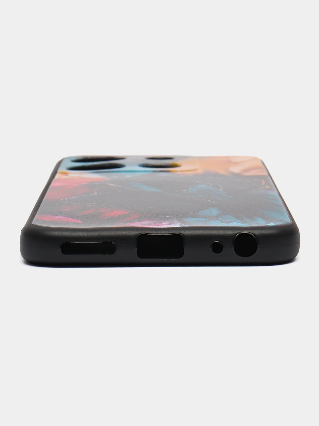 Фиолетовый силиконовый чехол для Tecno Spark Go 2023 / Pop 7 Pro / Pop 7 (Техно Спарк Го 2022 / Поп 7 Про), с принтом, рисунком