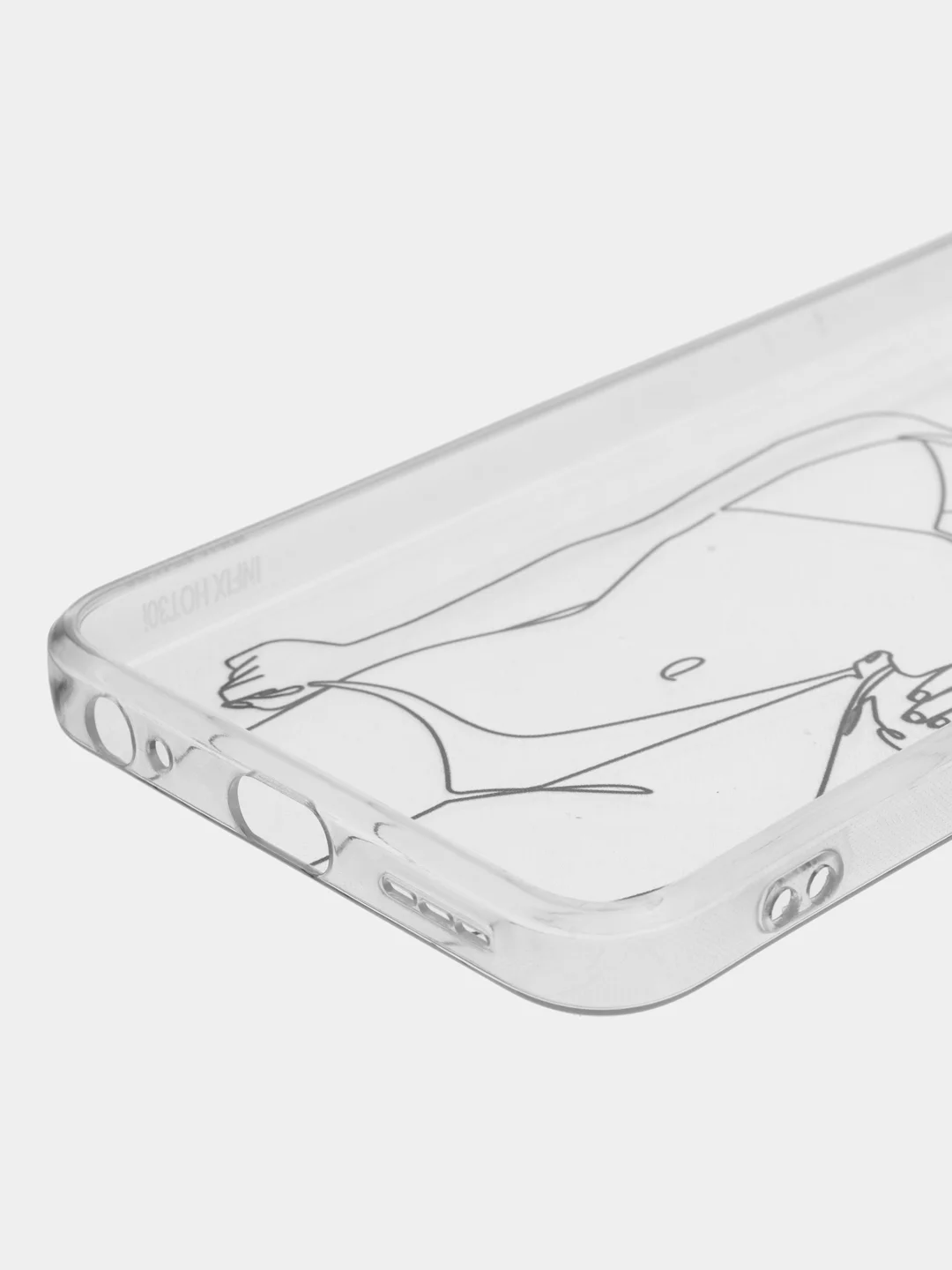 Бордовый силиконовый чехол для Infinix HOT 30i (Инфиникс Хот 30 Ай), с принтом, с рисунком