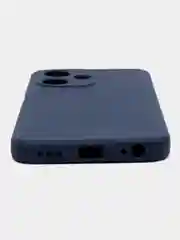 Синий чехол для Infinix Hot 30 Play (Инфиникс Хот 30 Плей), прозрачный