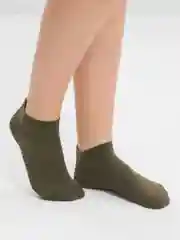 Лесной зеленый носки женские, короткие, POOPSOCKS