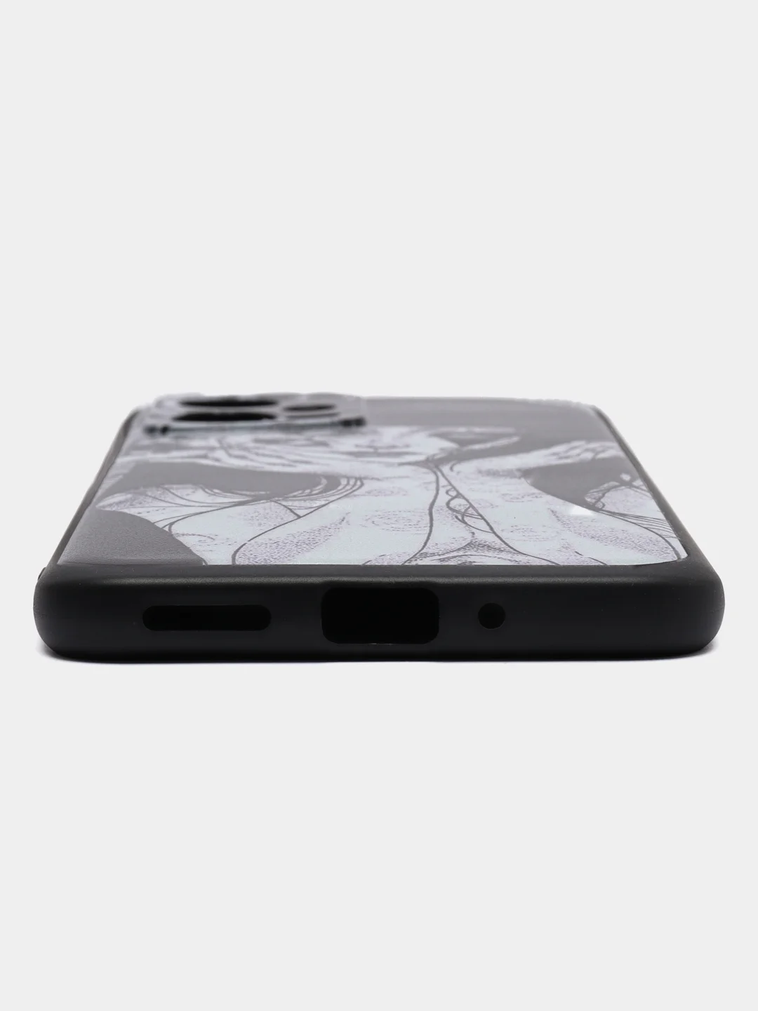 Багровый силиконовый чехол для Xiaomi Note 12 5G / POCO X5 5G (Сяоми Нот 12 5 Джи / Поко Х5), с принтом, с рисунком