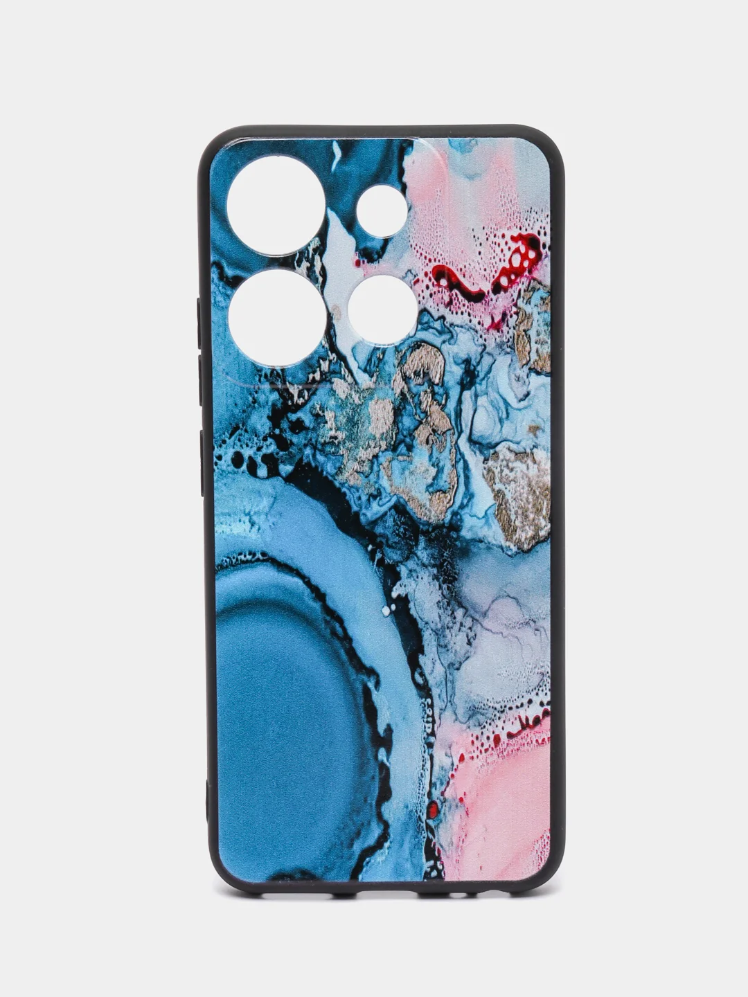 Фуксия силиконовый чехол для Tecno Spark Go 2023 / Pop 7 Pro / Pop 7 (Техно Спарк Го 2022 / Поп 7 Про), с принтом, рисунком