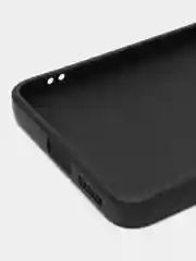 Угольный чехол для Redmi Note 12 Pro 4G, Редми Нот 12 Про силиконовый, матовый, черный