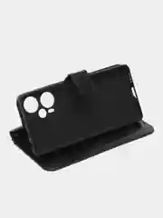 Красный чехол-книжка с магнитной застежкой для Xiaomi Redmi Note 12 Turbo / Poco F5 (Сяоми Редми Нот 12 Турбо / Поко Ф5)
