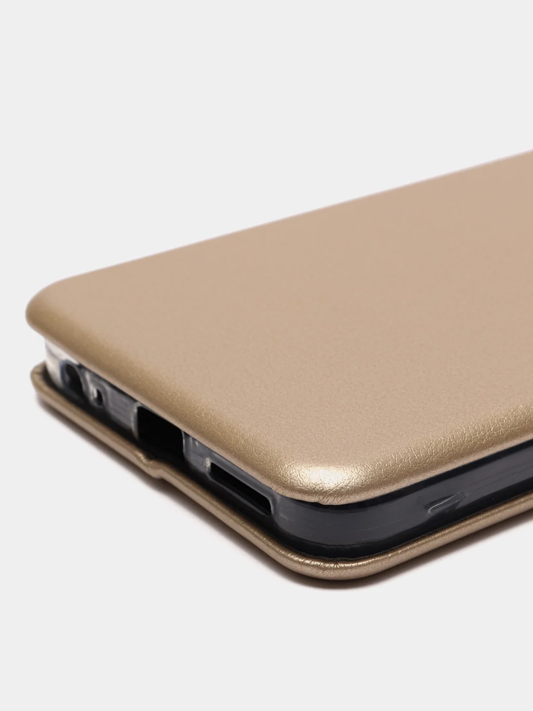 Золотой чехол-книжка для Infinix Hot 30i, Инфиникс Хот 30Ай