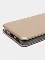 Золотой чехол-книжка для Infinix Smart 7 / Spark Go 2023 / Pop 7, 7 Pro / Инфиникс Смарт 7