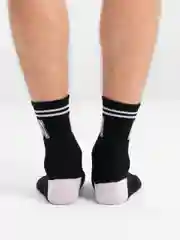 Носки мужские, высокие, черно-белые