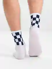 Носки мужские, высокие, черно-белые