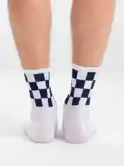 Носки мужские, высокие, черно-белые