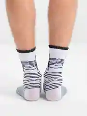 Носки мужские, высокие, черно-белые
