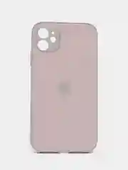 Бежевый меланж чехол силиконовый для iPhone 11, со стеклянной панелью, с защитой для камеры