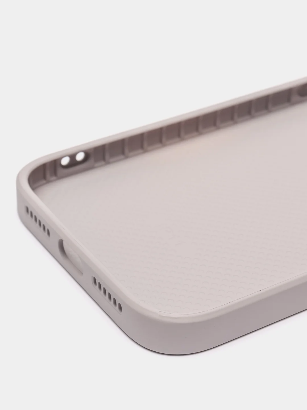 Бежевый меланж чехол силиконовый для iPhone 11, со стеклянной панелью, с защитой для камеры