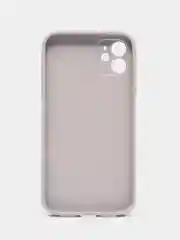 Бежевый меланж чехол силиконовый для iPhone 11, со стеклянной панелью, с защитой для камеры