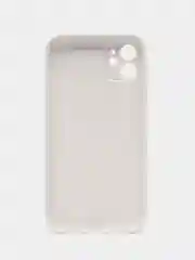 Молочный чехол силиконовый для iPhone 11, со стеклянной панелью, с защитой для камеры