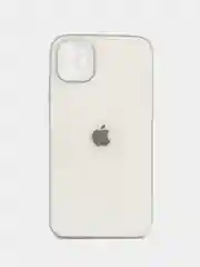Молочный чехол силиконовый для iPhone 11, со стеклянной панелью, с защитой для камеры