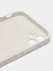 Молочный чехол силиконовый для iPhone 11, со стеклянной панелью, с защитой для камеры