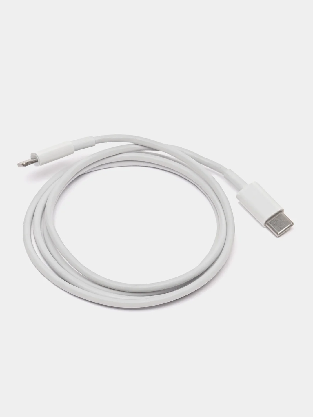 Белый зарядное устройство для iPhone с кабелем Type-C/Lightning, PD 20W (для устройств Apple)
