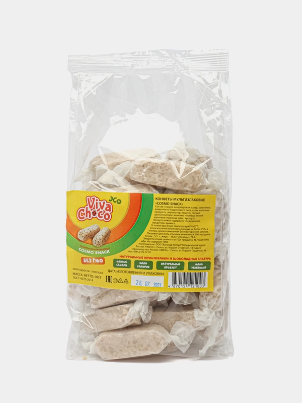 Конфеты мультизлаковые Cosmo snack, 500г
