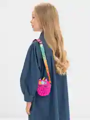 Вишнёвый сумочка для девочки "Единорог-клубника" попит 10 х 11 х 3,5 см