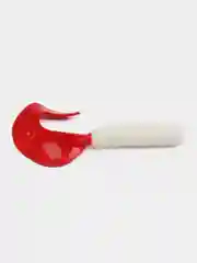 Белый силиконовая приманка твистер