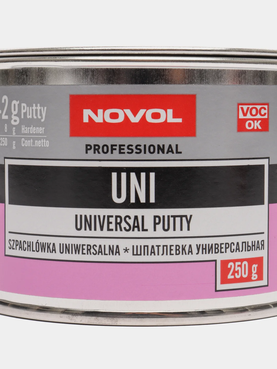 Шпатлевка Novol Uni, универсальная, 0,25 кг, арт. 1100