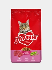 Сухой корм ДАРЛИНГ для взрослых кошек, с мясом и овощами, 760 г