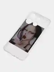 Багровый силиконовый чехол для Tecno Spark Go 2023 / Pop 7 Pro / Pop 7 (Техно Спарк Го 2022 / Поп 7 Про), с принтом, рисунком