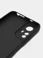 Черный чехол для Redmi Note 12S / Редми Нот 12С силиконовый, матовый, черный