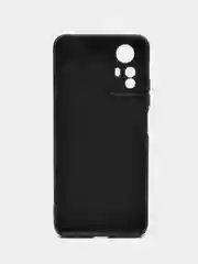 Черный чехол для Redmi Note 12S / Редми Нот 12С силиконовый, матовый, черный
