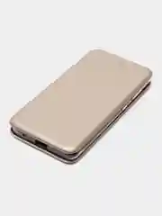 Золотой чехол-книжка для ZTE Blade A3 2020 (ЗТЕ Блейд A3 2020)