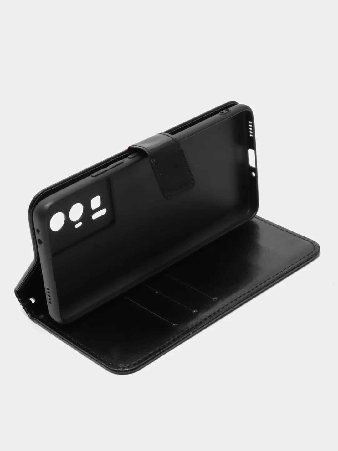Черный чехол-книжка с магнитной застежкой для Xiaomi POCO F5 Pro (Сяоми Поко Ф5 Про)