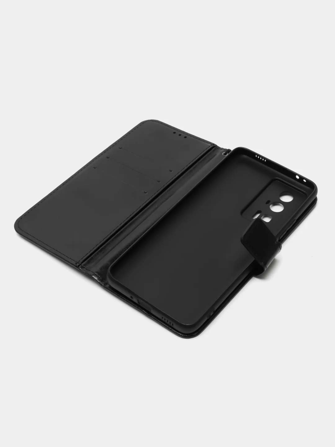 Черный чехол-книжка с магнитной застежкой для Xiaomi POCO F5 Pro (Сяоми Поко Ф5 Про)