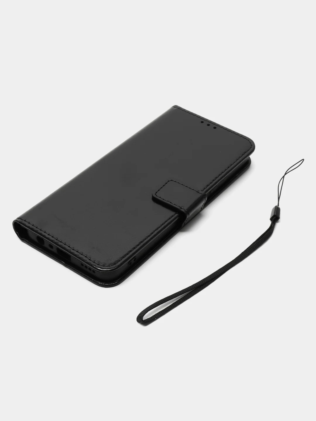 Черный чехол-книжка с магнитной застежкой для Realme 11 5G (Реалми 11 5 Джи)