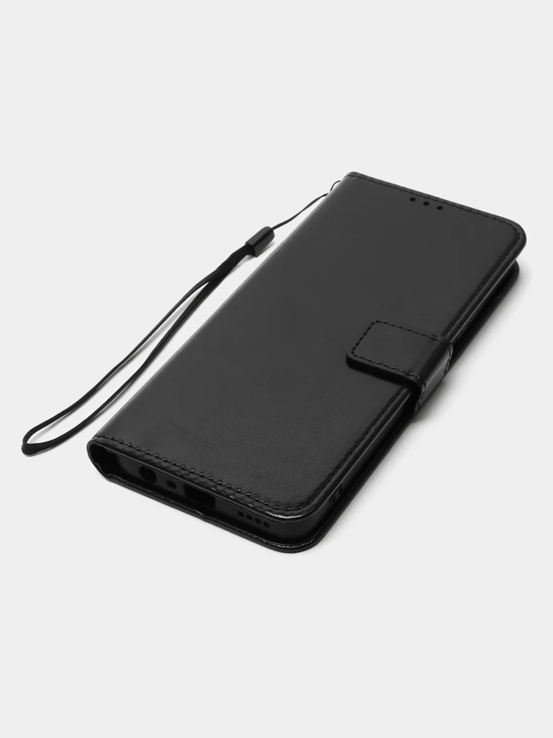 Черный чехол-книжка с магнитной застежкой для Realme 11 5G (Реалми 11 5 Джи)