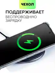 Прозрачный противоударный чехол для Infinix Note 30 силиконовый BROSCORP с карманом для карт