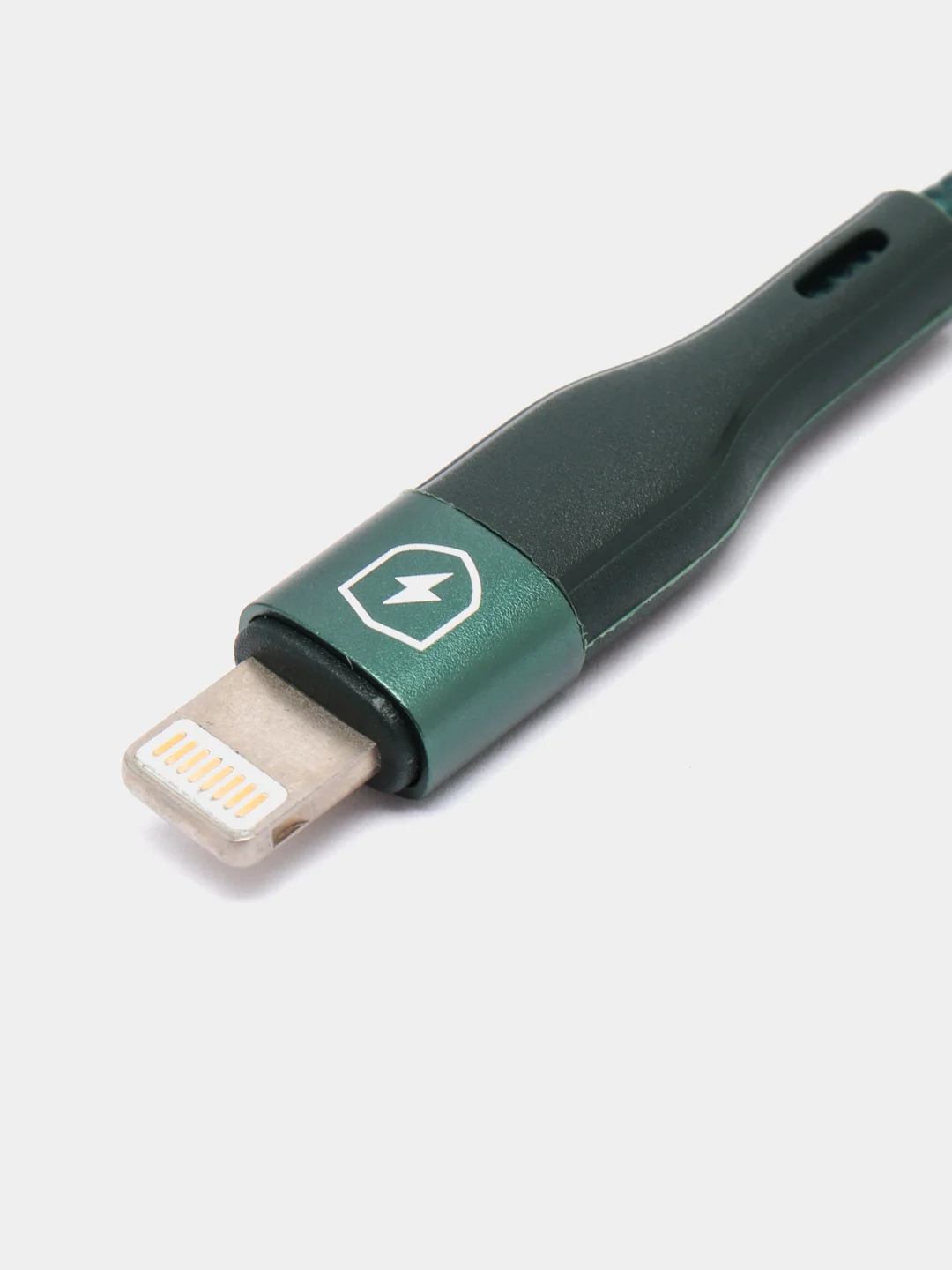 Зеленый кабель зарядный для iPhone lightning, нейлон, 1,2 м, Miccell VQ-D129