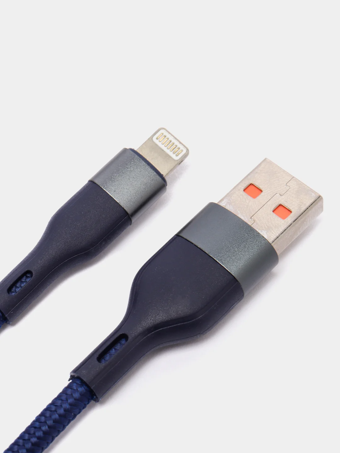 Зеленый кабель зарядный для iPhone lightning, нейлон, 1,2 м, Miccell VQ-D129