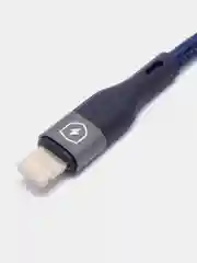Зеленый кабель зарядный для iPhone lightning, нейлон, 1,2 м, Miccell VQ-D129