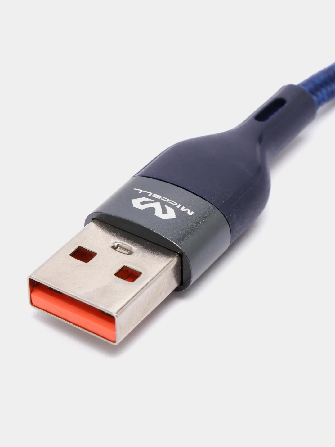 Зеленый кабель зарядный для iPhone lightning, нейлон, 1,2 м, Miccell VQ-D129