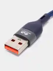 Зеленый кабель зарядный для iPhone lightning, нейлон, 1,2 м, Miccell VQ-D129