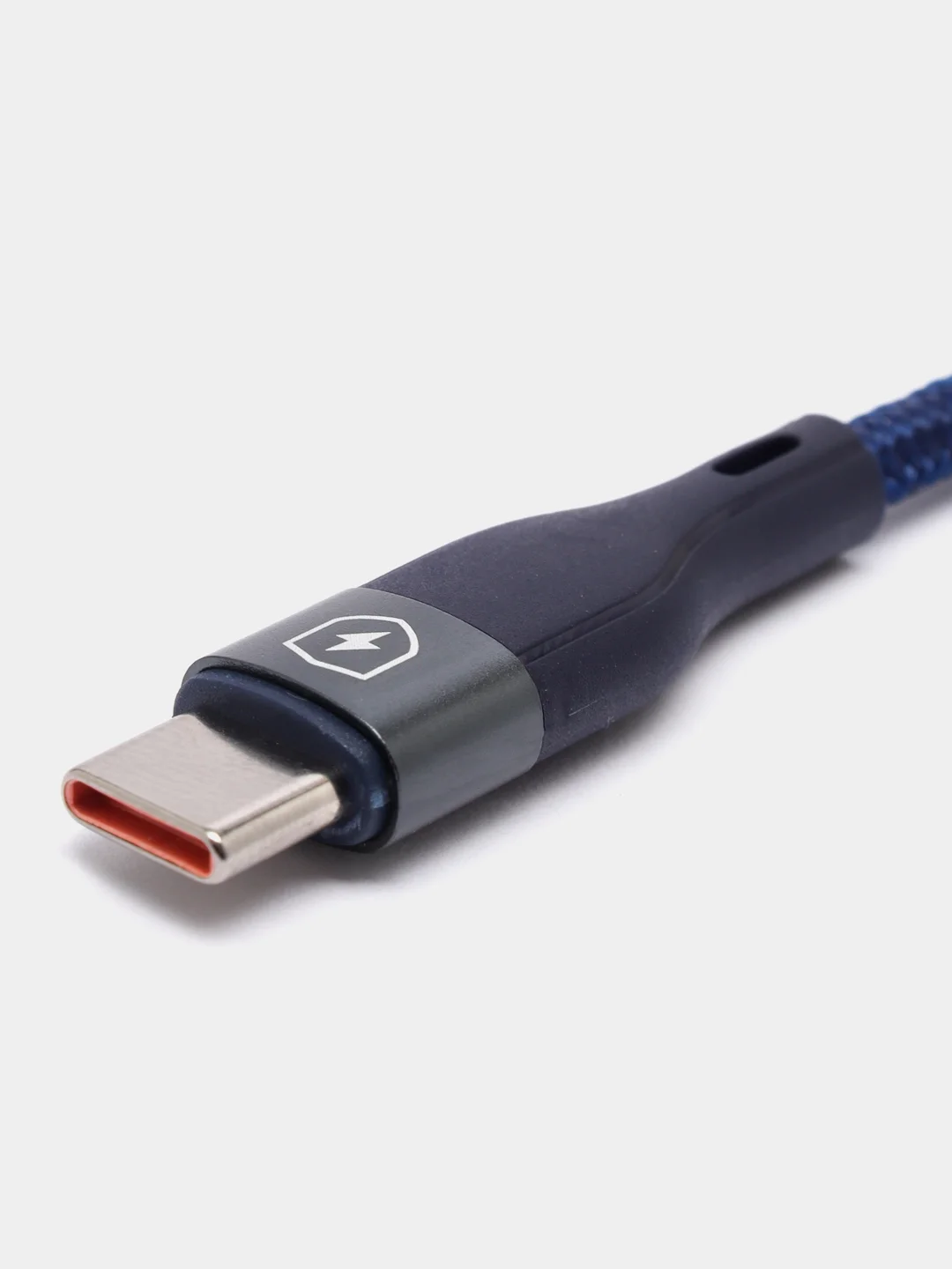 Синий кабель зарядный Type-C, нейлон, 1,2 м, Miccell VQ-D129