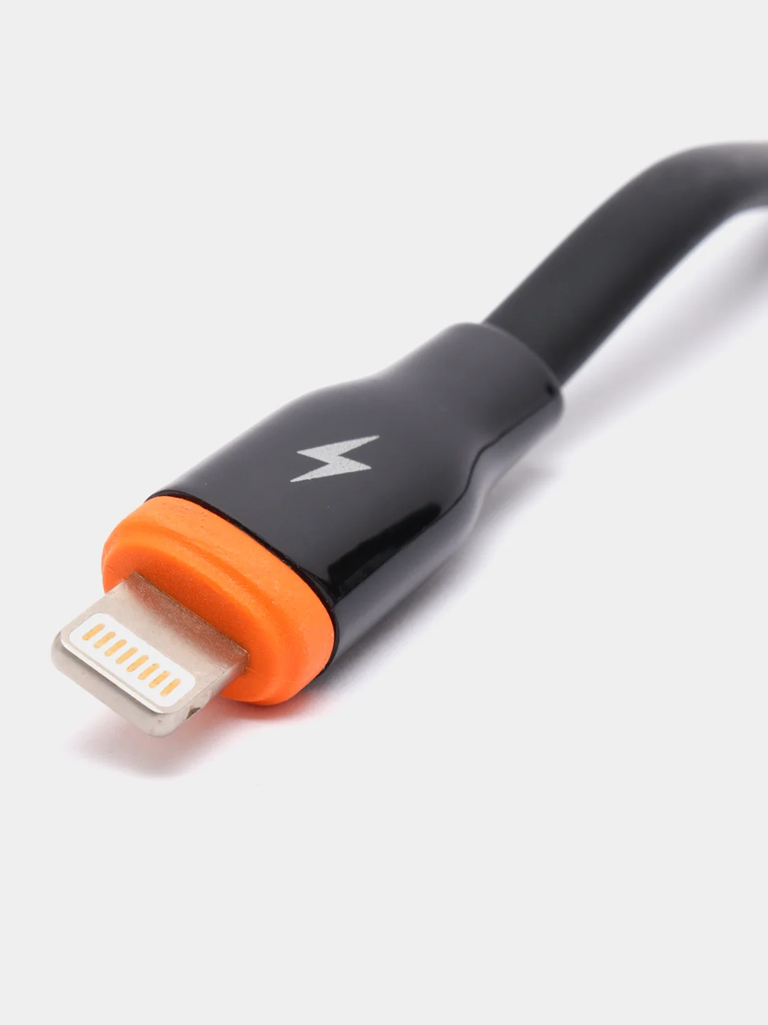 Черный кабель зарядный для iPhone lightning 1,2 м, Miccell VQ-D10, черный