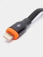 Черный кабель зарядный для iPhone lightning 1,2 м, Miccell VQ-D10, черный