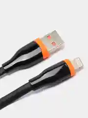 Черный кабель зарядный для iPhone lightning 1,2 м, Miccell VQ-D10, черный