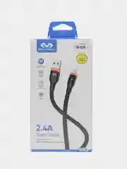 Черный кабель зарядный Type-c 1,2 м, Miccell VQ-D10