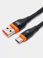 Черный кабель зарядный Type-c 1,2 м, Miccell VQ-D10