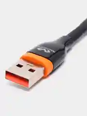 Черный кабель зарядный Type-c 1,2 м, Miccell VQ-D10